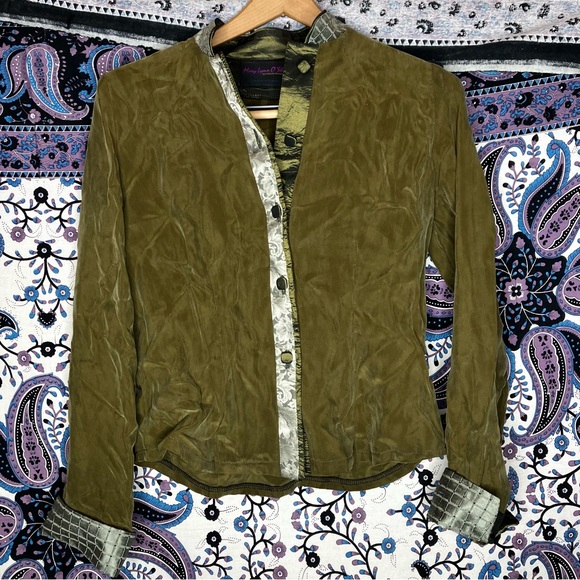 Mary Lynn O’Shea artsy silk top - Picture 1 of 5